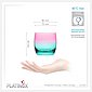 PLATINUX Glas »Trinkgläser«, Glas, Rosa-Türkis Bunt 200ml (max.320ml) Set 6 Stück Wassergläser Saftgläser Drinkgläser, Bild 3