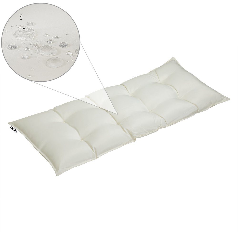 Detex Bankauflage, Sitzkissen Creme Polyester Visko-Effekt günstig online kaufen