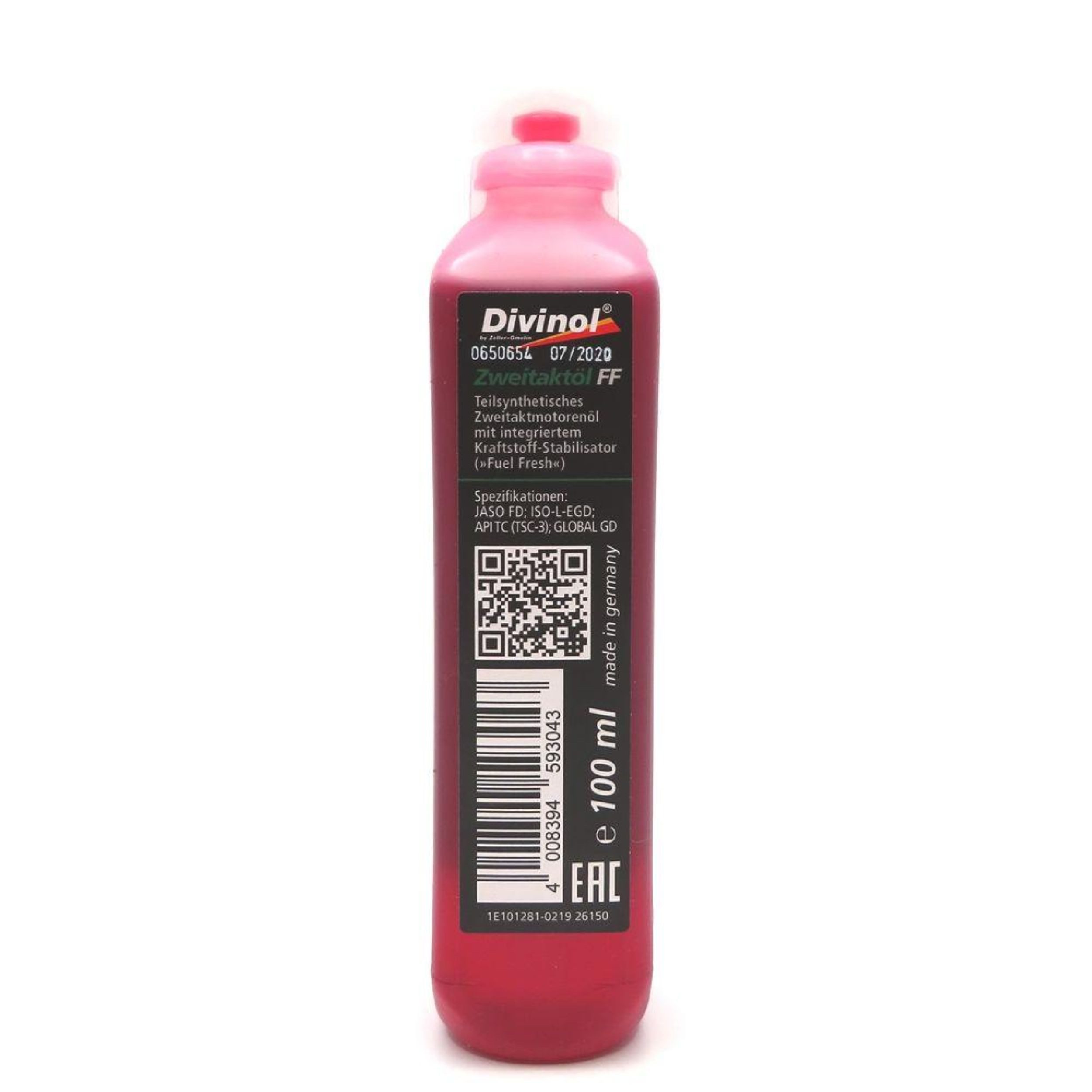 Zeller Multifunktionsöl Divinol 26150 Zweitaktöl FF 1x100 ml 2-Taktöl teilsynthetisch 2T Misch, 100 ml
