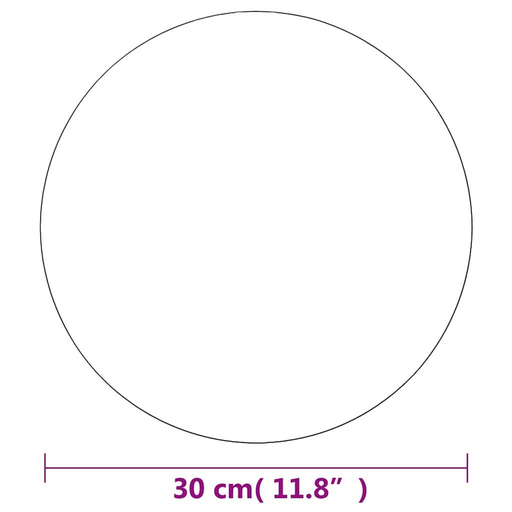 furnicato Wandspiegel rund rahmenlos 30 cm (1-St), Rahmenlose Glas-Wanddekoration mit Montagezubehör für Innenräume – Bild 5 von 5