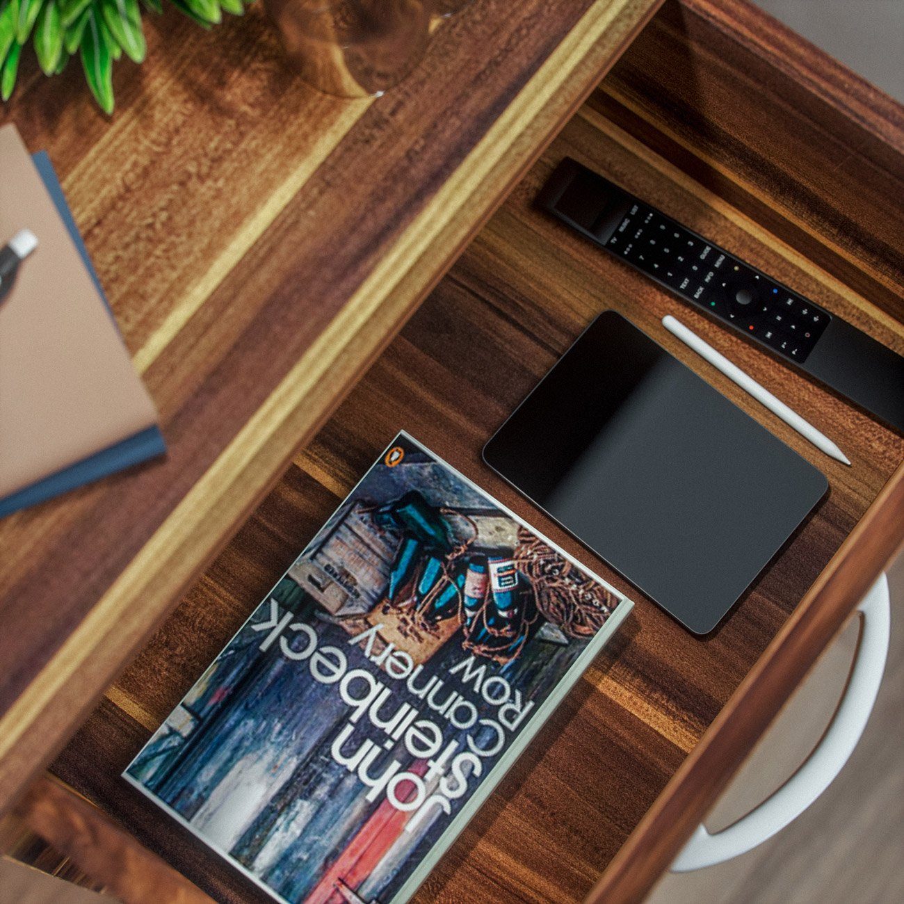 Casaria Nachttisch Hamburg, mit Schublade Ablagefach Griff in Alu Optik 50x günstig online kaufen