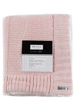 Meyco Baby Laufgittereinlage Relief Mixed velvet Pink, (1-tlg), 77x97cm