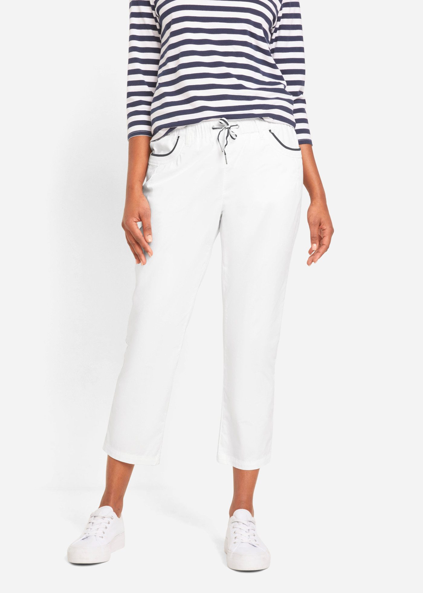 bonprix 7/8-Hose mit Bequembund, Loose Fit, 7/8-Länge