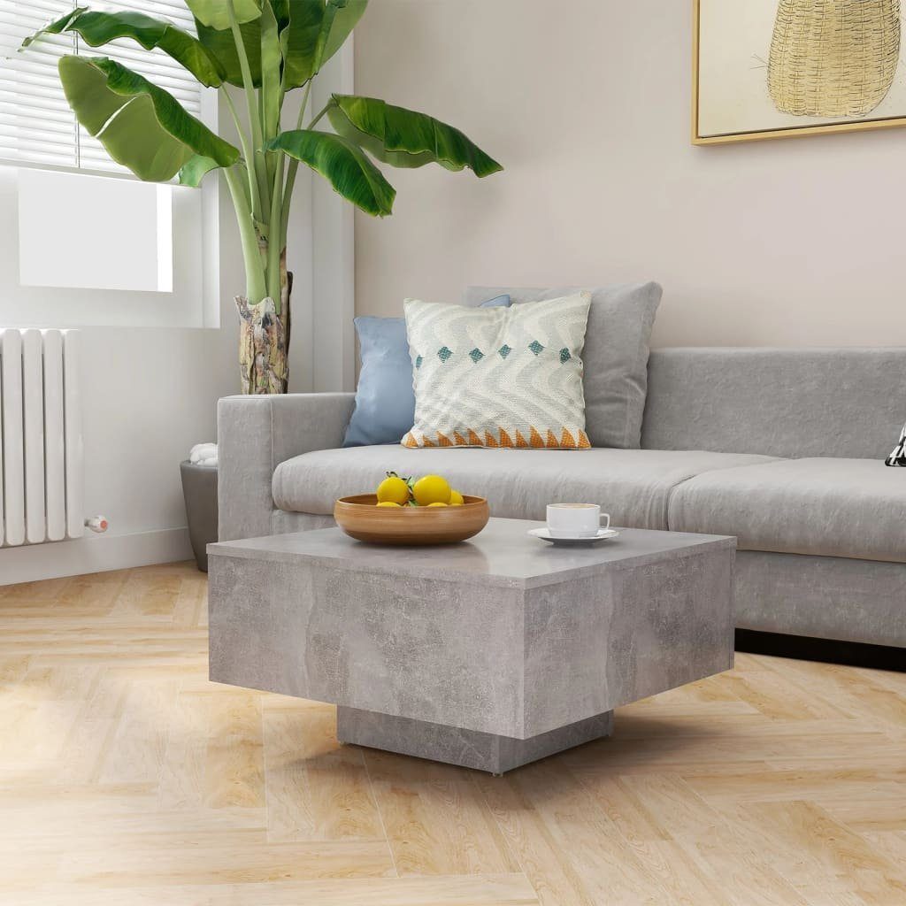 furnicato Couchtisch Betongrau 60x60x31,5 cm Holzwerkstoff günstig online kaufen