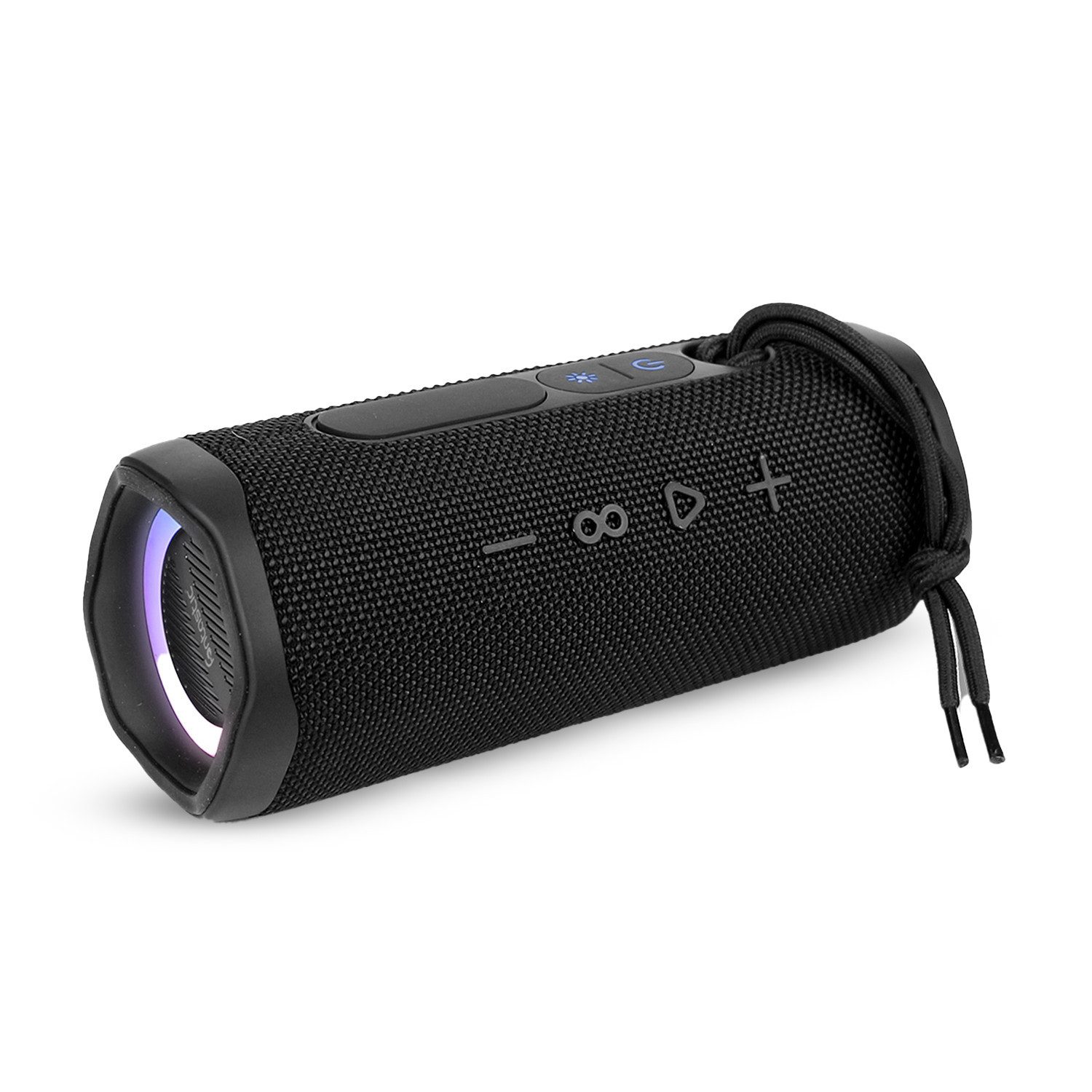 fontastic Tyga Bluetooth Lautsprecher mit Licht, TWS & Radio Funktion Bluetooth-Lautsprecher (20 W, Kräftiger klarer Klang)