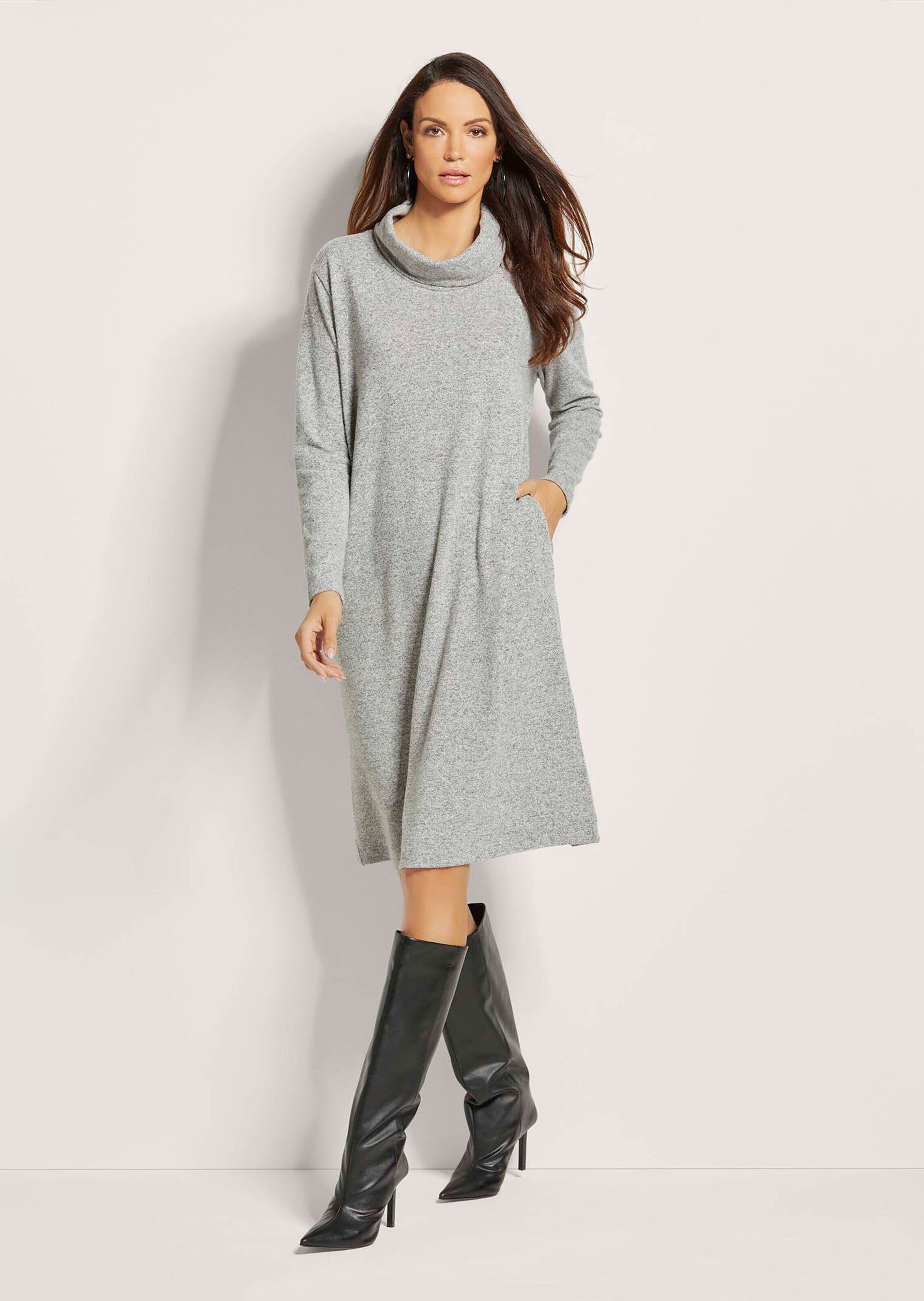 MADELEINE Midikleid Rollkragen-Kleid in H-Linie günstig online kaufen