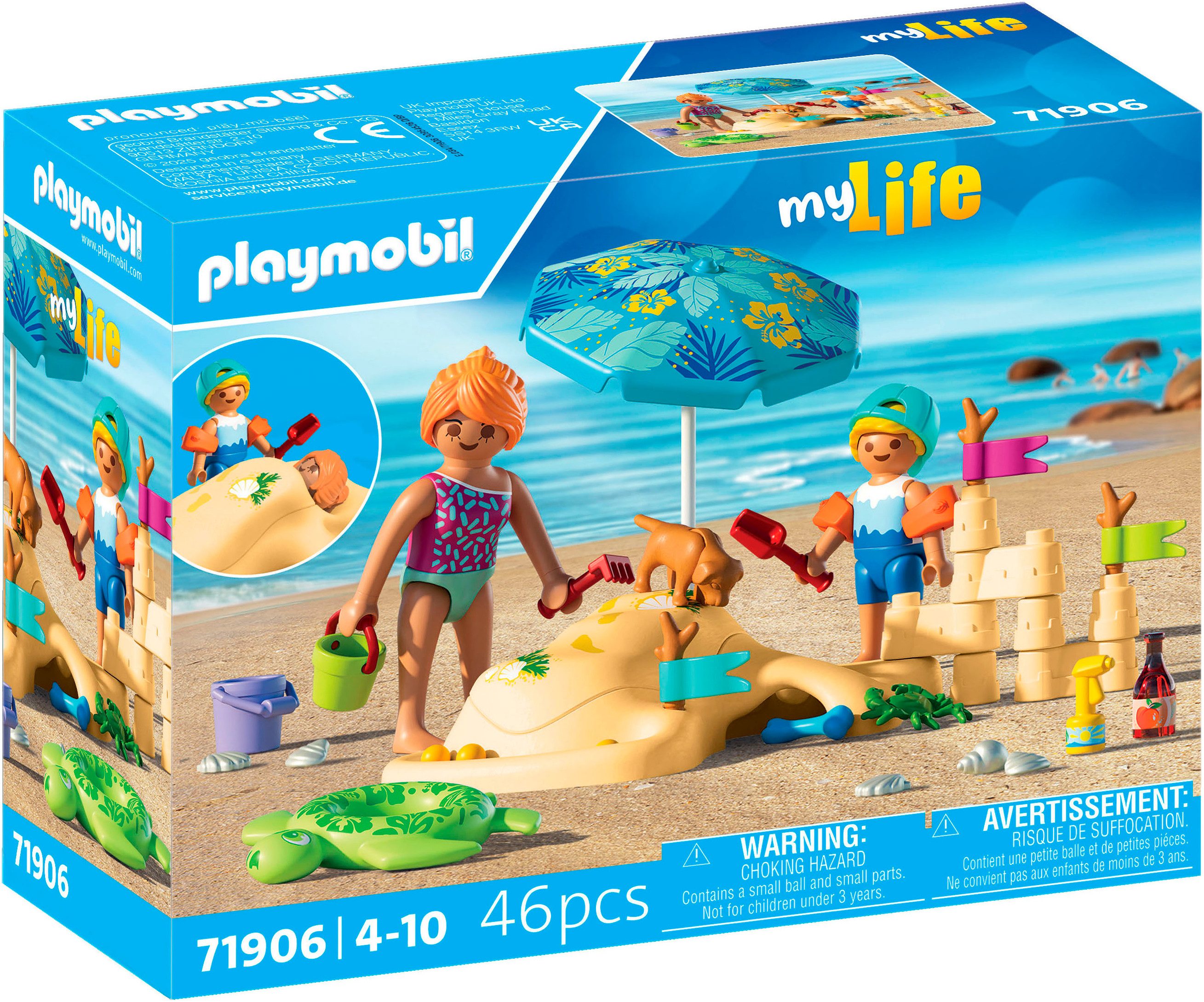 Playmobil® Familienspaß am Strand (71906), My Life Konstruktions-Spielset, (46 St), Made in Europe – Bild 5 von 5