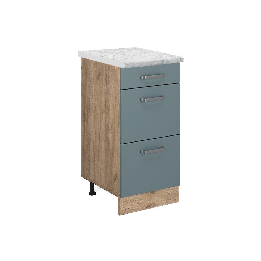 Vicco Unterschrank R-Line, Blau-Grau/Goldkraft Eiche, 40 günstig online kaufen