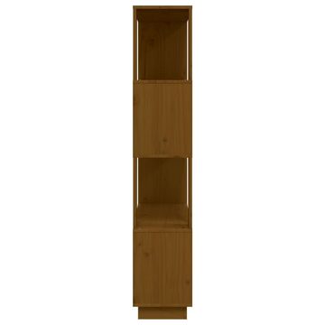furnicato Bücherregal Bücherregal/Raumteiler Honigbraun 80x25x132 cm Massivholz