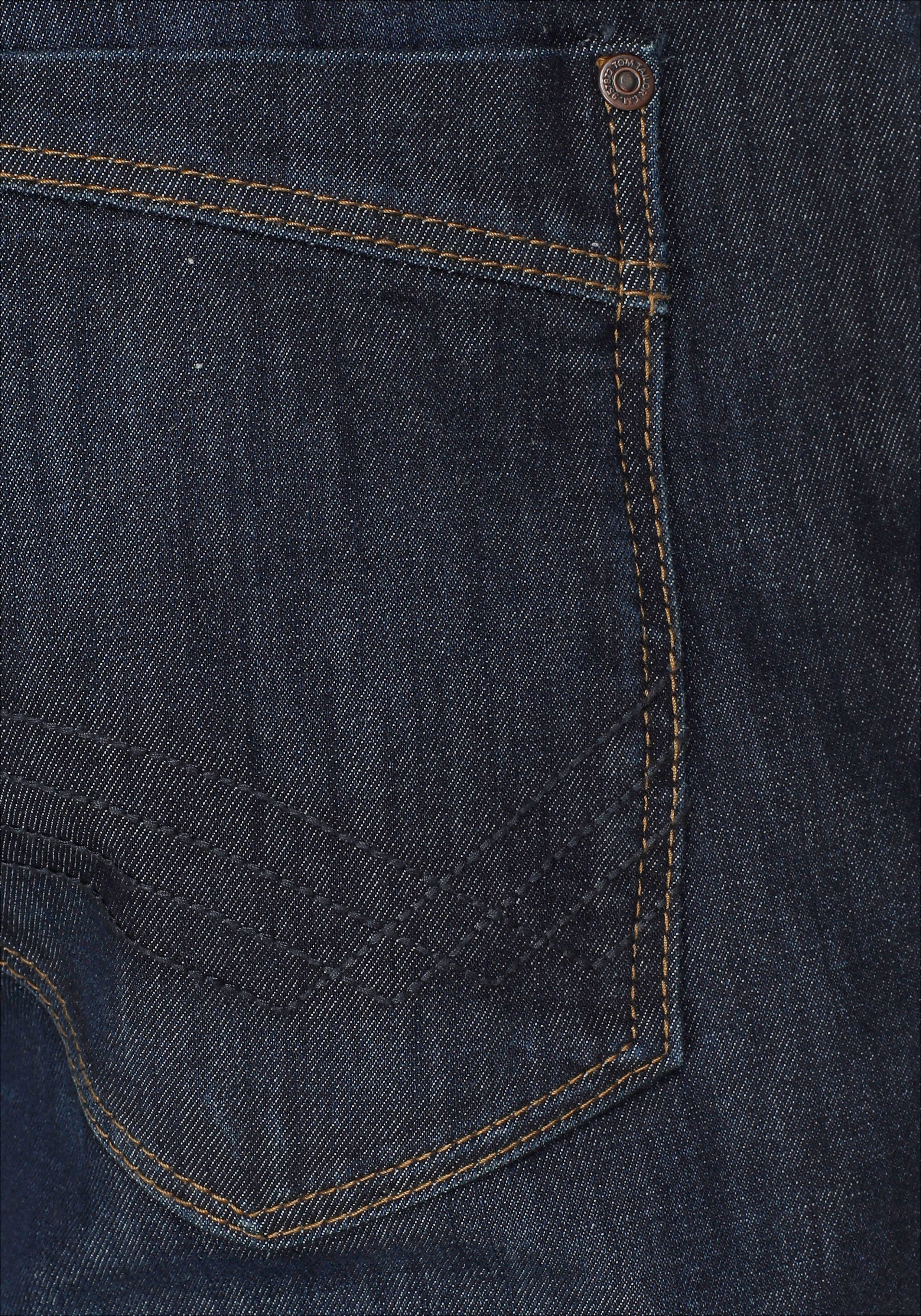 blue Reißverschluss 5-Pocket-Jeans rinsed mit TOM Josh TAILOR