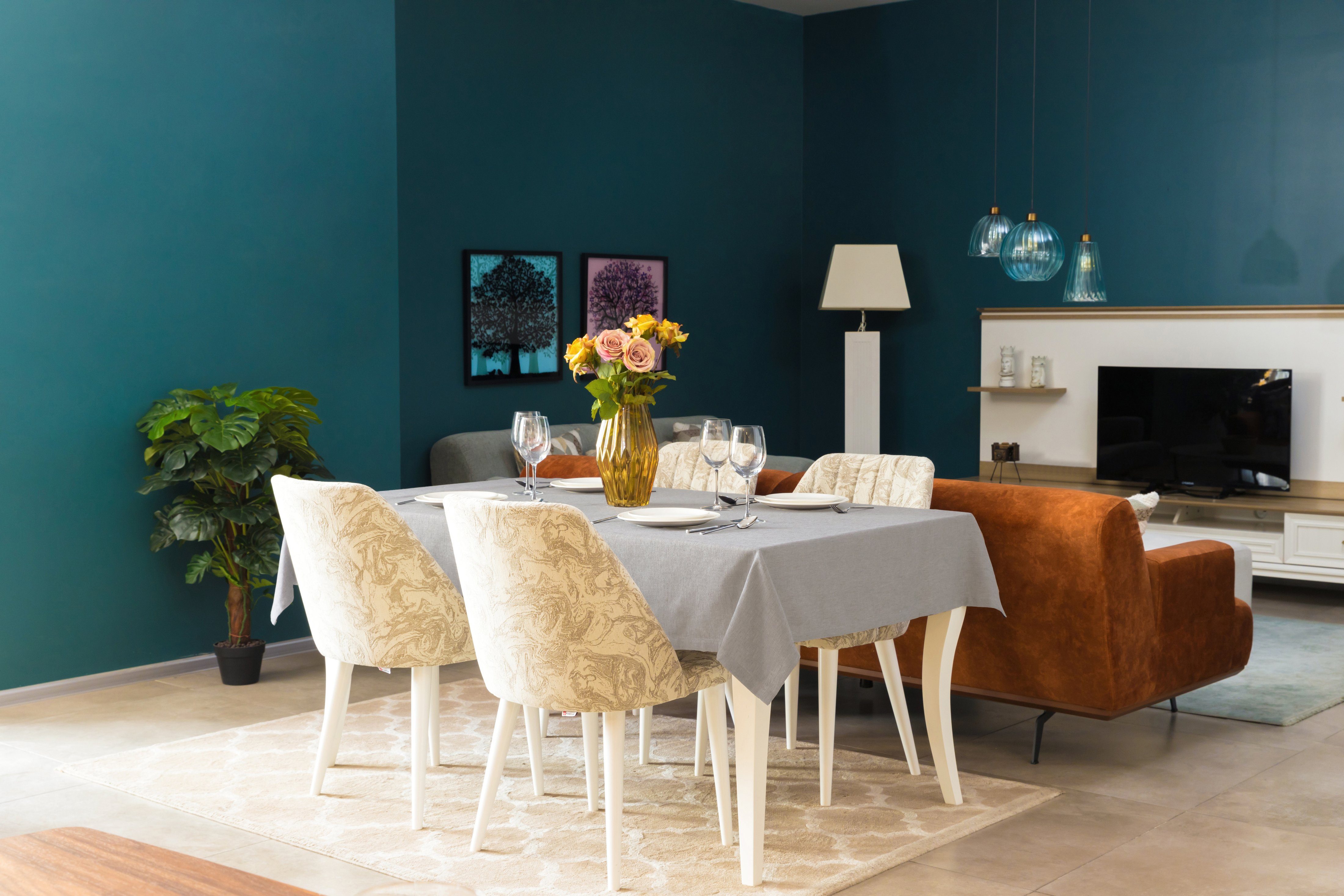 Simurq Tischdecke Wasserabweisend, Leinenoptik Tischdecke Abwaschbar - Lotu günstig online kaufen