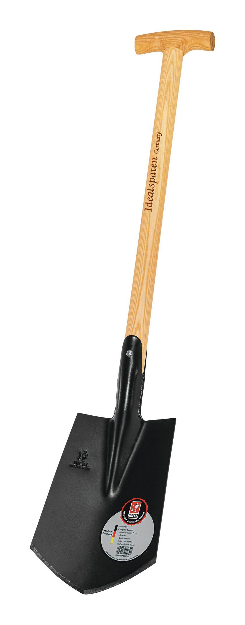 IDEALSPATEN Spaten, Kompakt schwarz mit ET-Stiel 600 mm