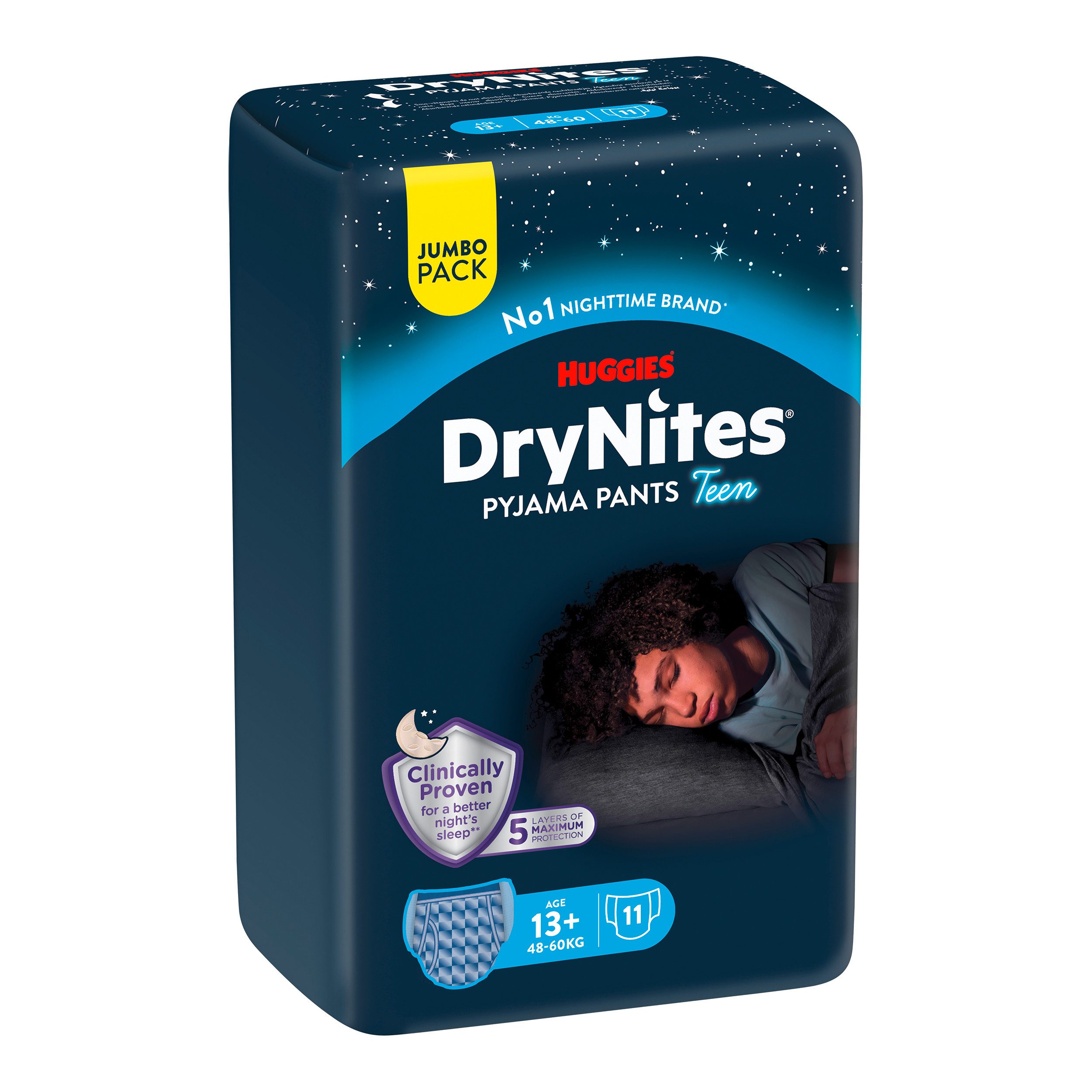 HUGGIES Windeln Nachtwindeln Jungen ab 13 bis ca. 17 Jahre, 33 St.