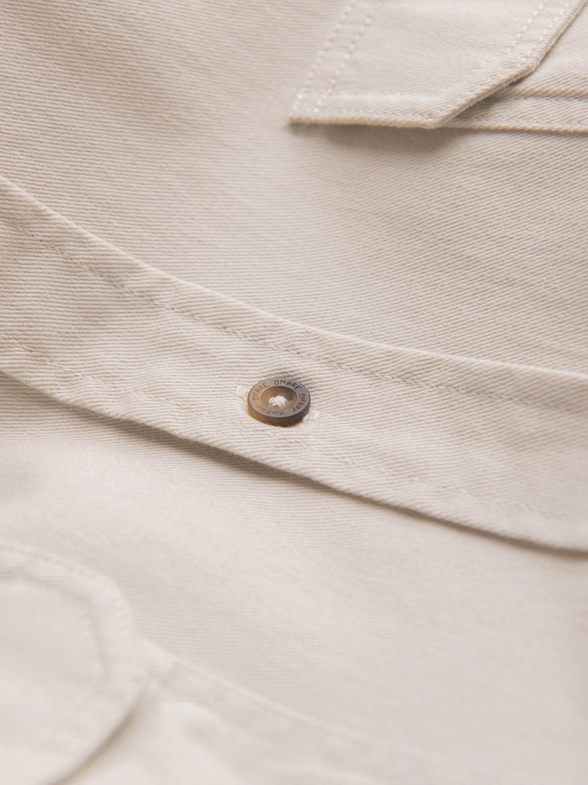 OMBRE Langarmhemd Herrenhemd aus Baumwolle REGULAR FIT mit geknöpften Taschen