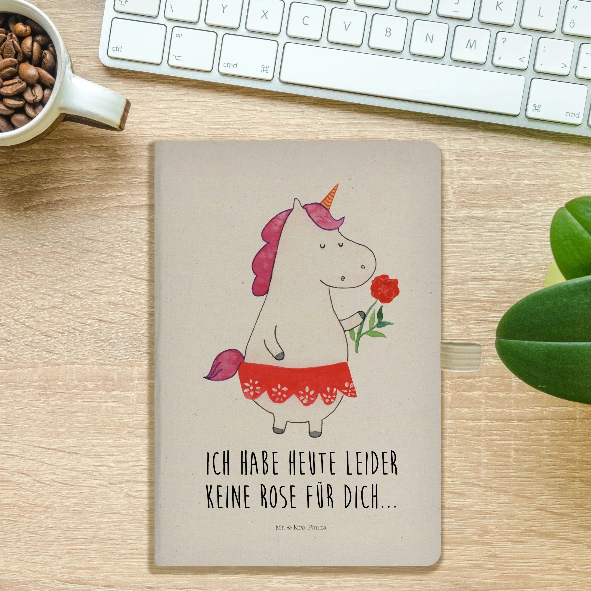 Thumbnail - Mr. & Mrs. Panda Notizbuch Einhorn Dame - Transparent - Geschenk, Lady, Abfuhr, A5 Notizbuch Für Mr. & Mrs. Panda, Hochw...