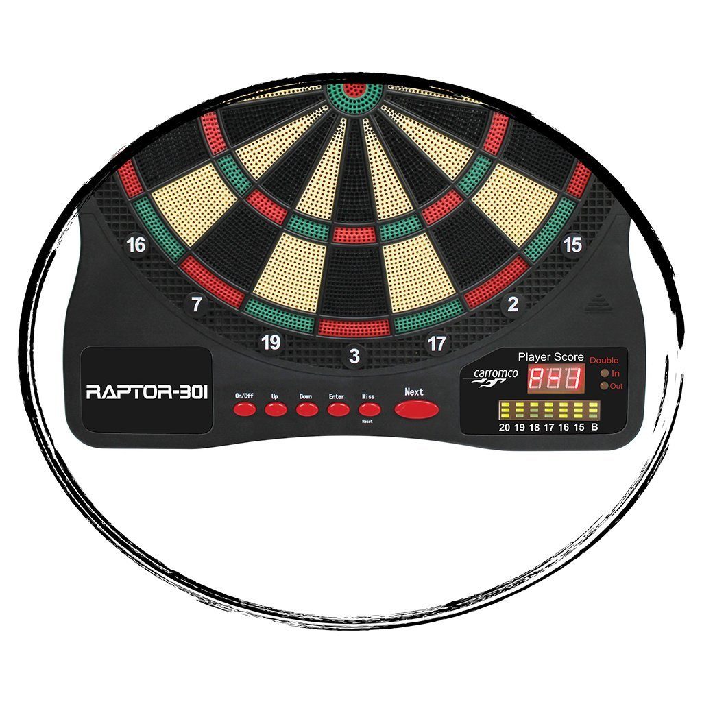 RAPTOR-301, elektronisches Dartscheibe Carromco Dartboard