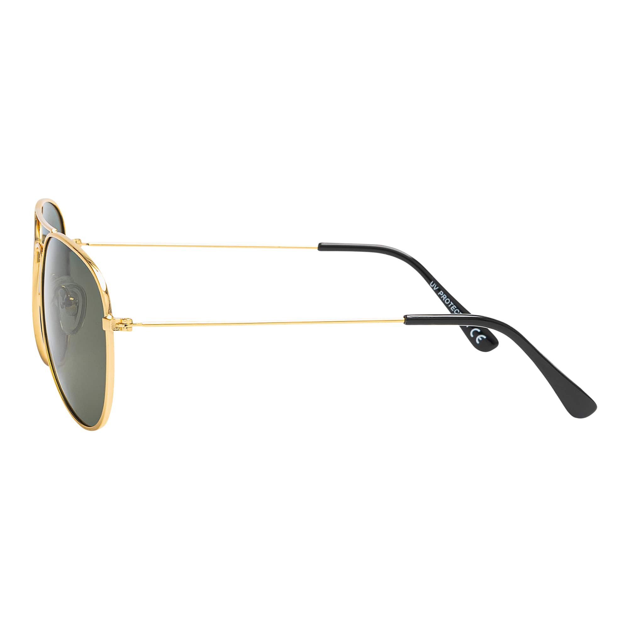 Jungen (1-St) polarisierten Mädchen Sonnenbrille mit Grau-Gold BEZLIT Eyewear Pilotenbrille Kinder Linsen Designer