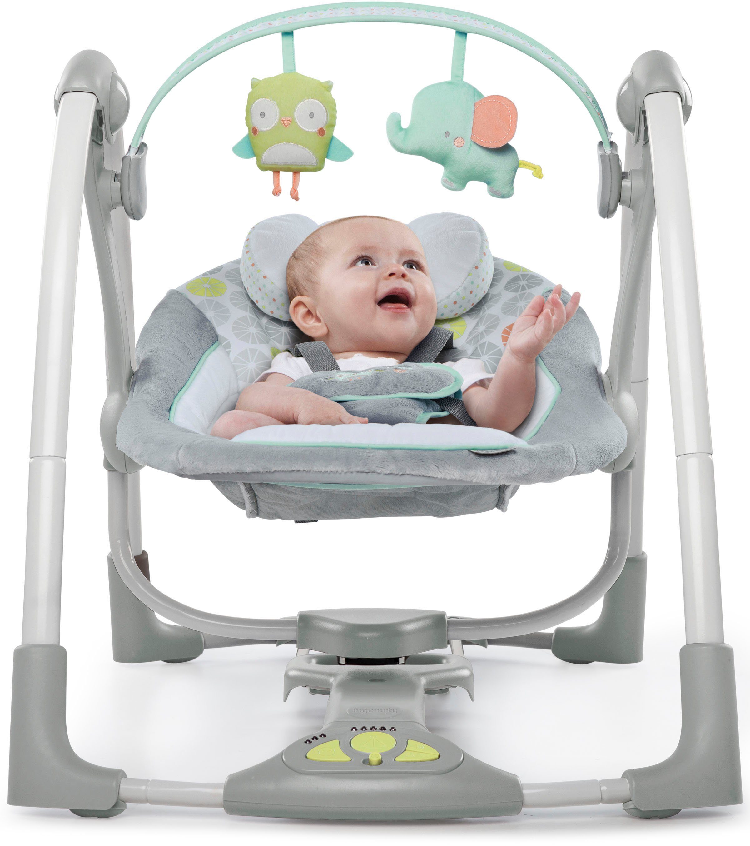 ingenuity Babyschaukel Swing'n Go, Hugs & Hoots, tragbar günstig online kaufen