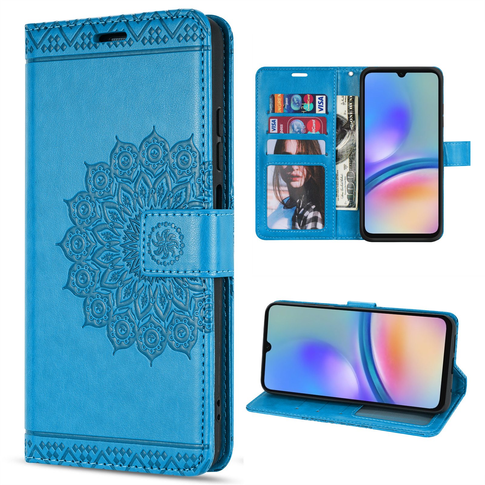 betterfon Handyhülle Handytasche für Samsung Galaxy A05s Klapphülle, Wallet Case mit Kartenfächern Magnetverschluss und weicher Innenhülle