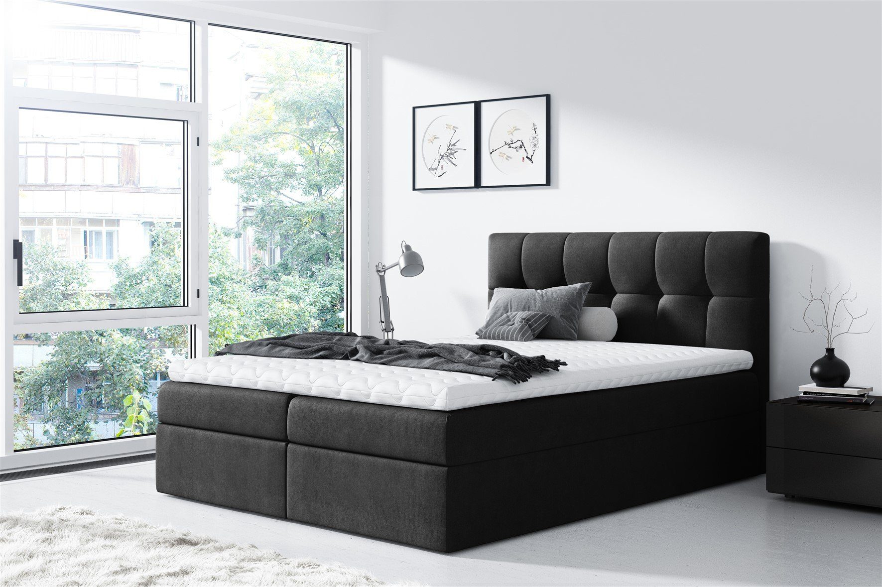 Fun Möbel Boxbett Schlafzimmerbett CARMEN Überlänge günstig online kaufen