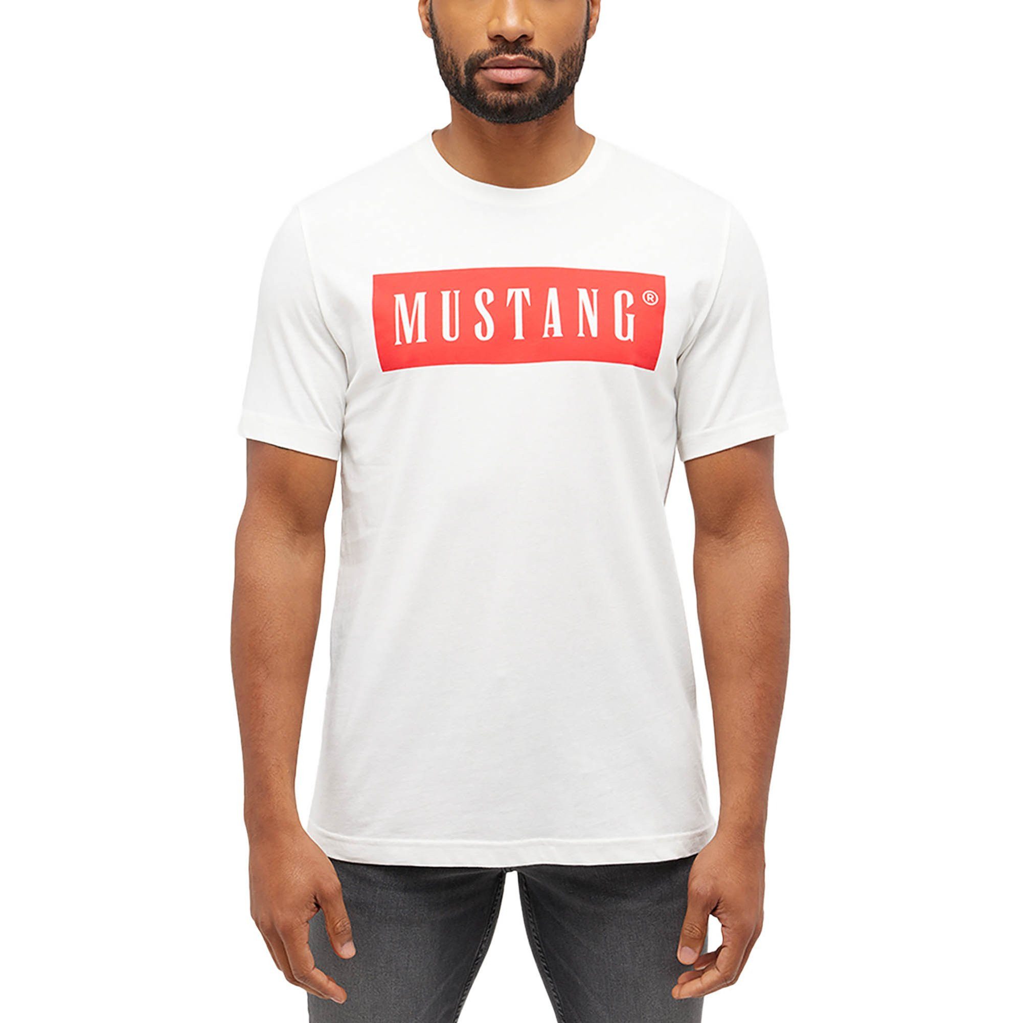 MUSTANG T-Shirt Herren T-Shirt 3er Pack Baumwolle Style Austin 3P (Packung, 3er Pack)