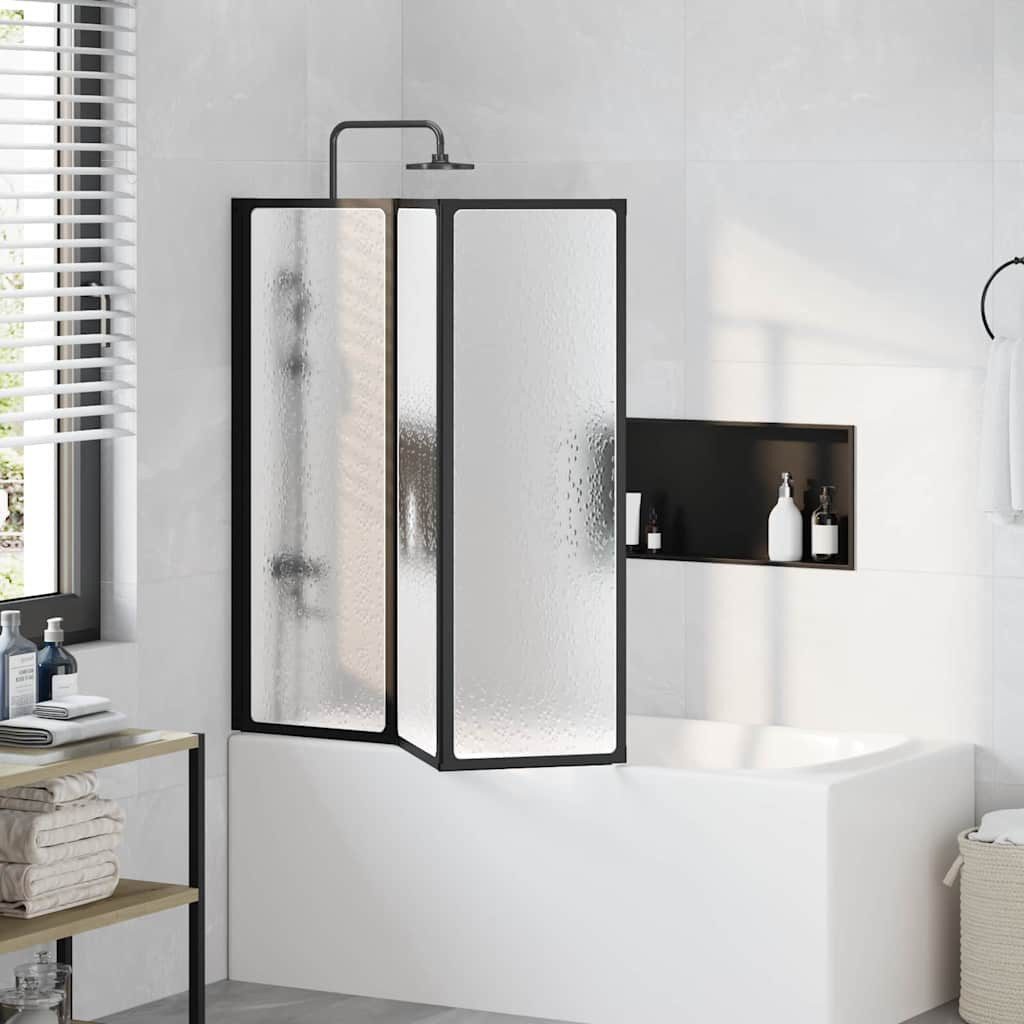 vidaXL Duschwand Duschwand Schwarz 120 x günstig online kaufen