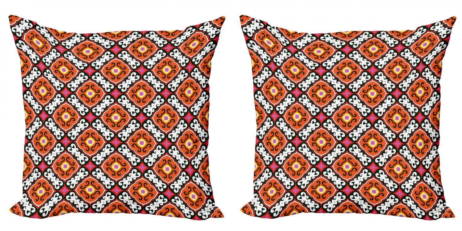 Abakuhaus Stück), Floral Doppelseitiger Accent Bold Modern Türkisch-Muster Kissenbezüge (2 Digitaldruck,