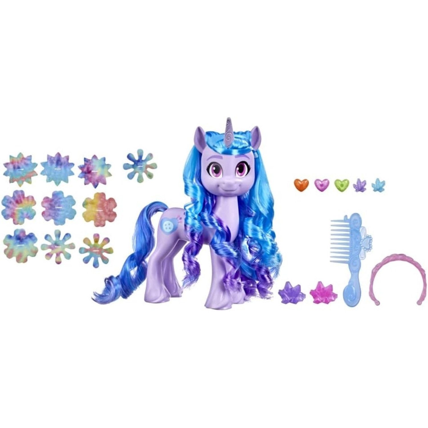 Hasbro Anziehpuppe My Little Pony Pferd Figur Magische Einhornstyles Izzy Moonbow