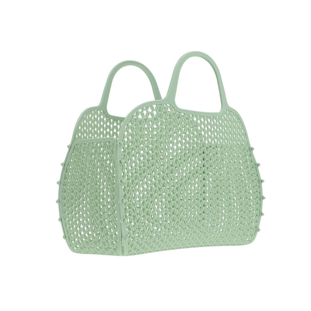 suebidou Korbtasche Retro Tasche Tragetasche Sommertasche Netztasche 30 x 10 x 25 cm, nachhaltig, kreativ, verschiedene Farben