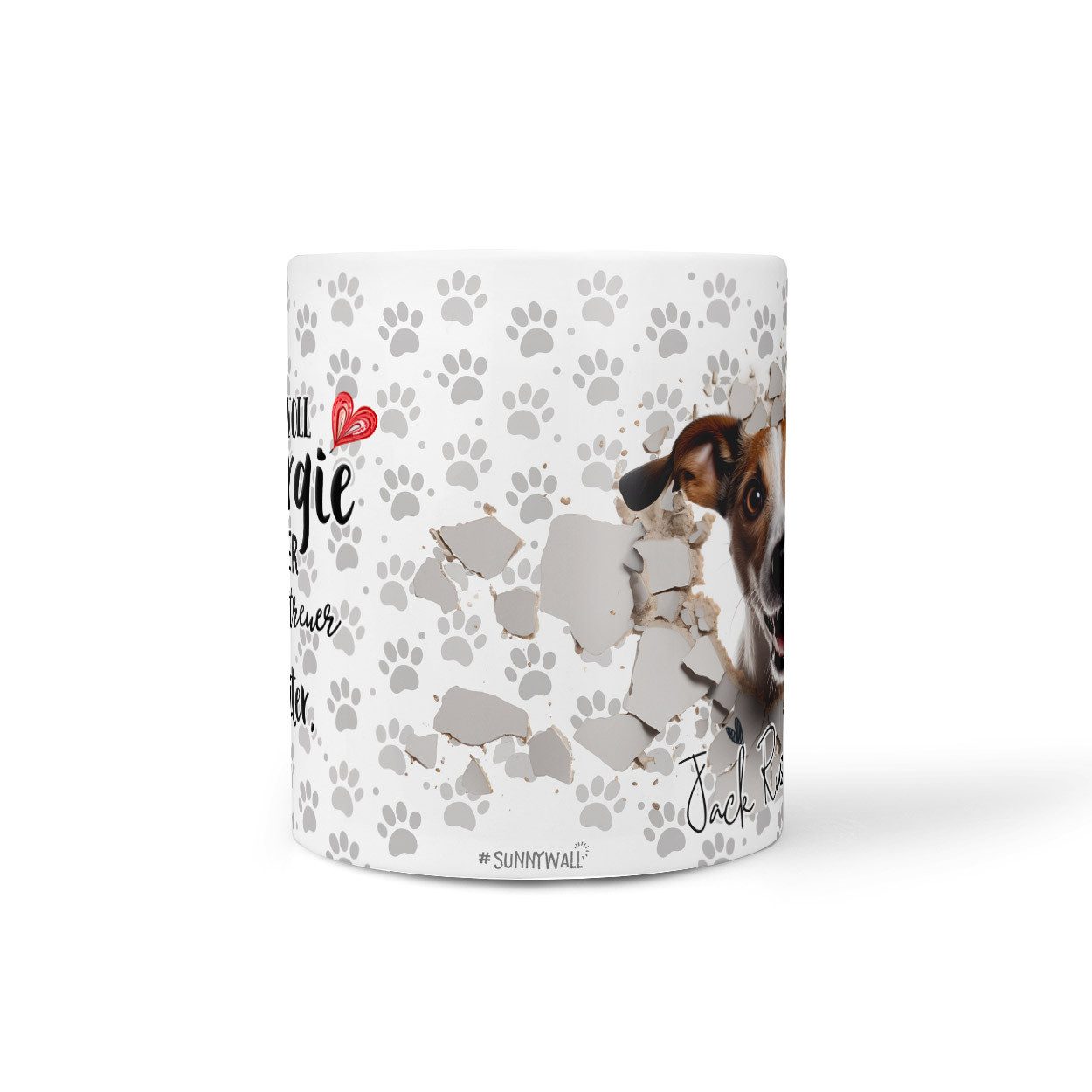 Sunnywall Tasse Jack Russell Terrier - Hund Hunderasse - Geschenk für Hundeliebhaber, Keramik, inkl. Geschenkkarte