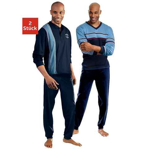 le jogger® Pyjama (Packung, 4 tlg., 2 Stück) lange Form