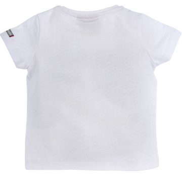 BONDI T-Shirt Baby Jungen Hosenträger Trachten Shirt "Lausbub" 91325, Kurzarm Weiß Blau