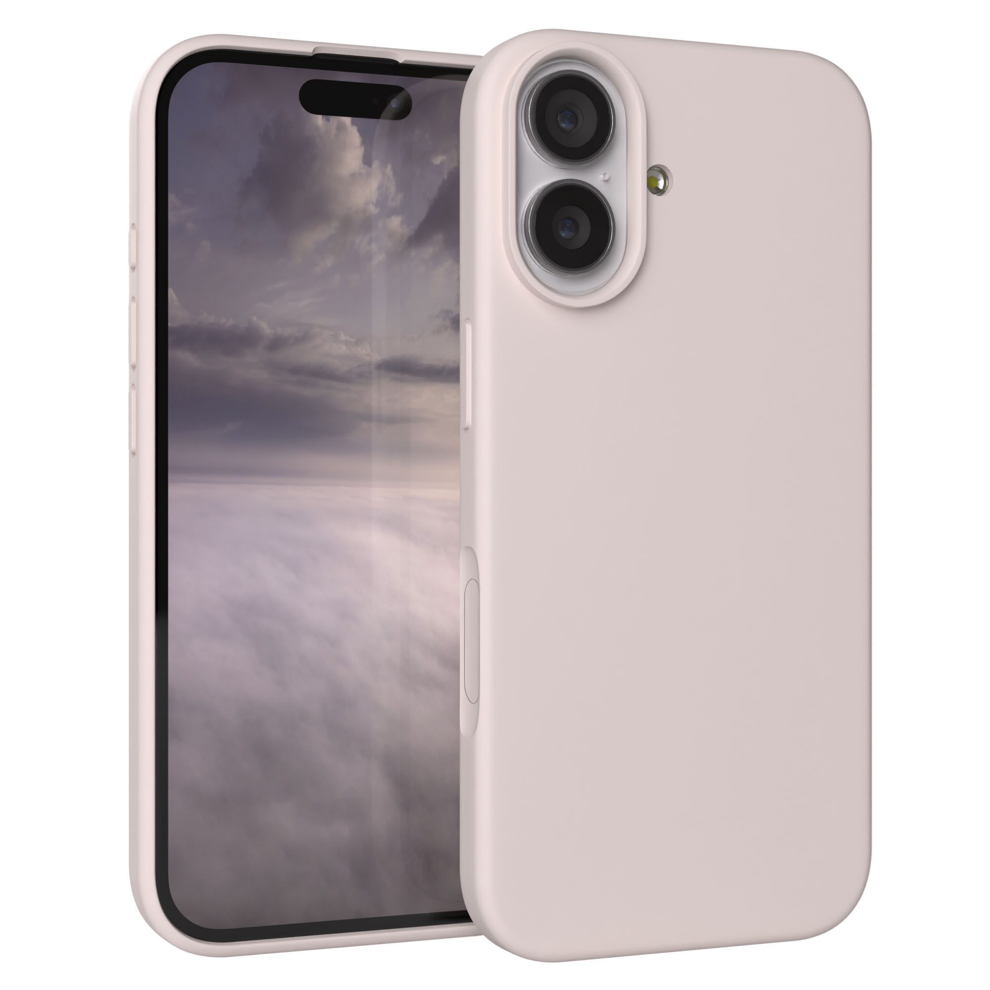 EAZY CASE Handyhülle für Apple iPhone 17 Hülle Silikon 6,3 Zoll, Silikon Schutzhülle mit Kameraschutz kratzfest Cover Rosabraun