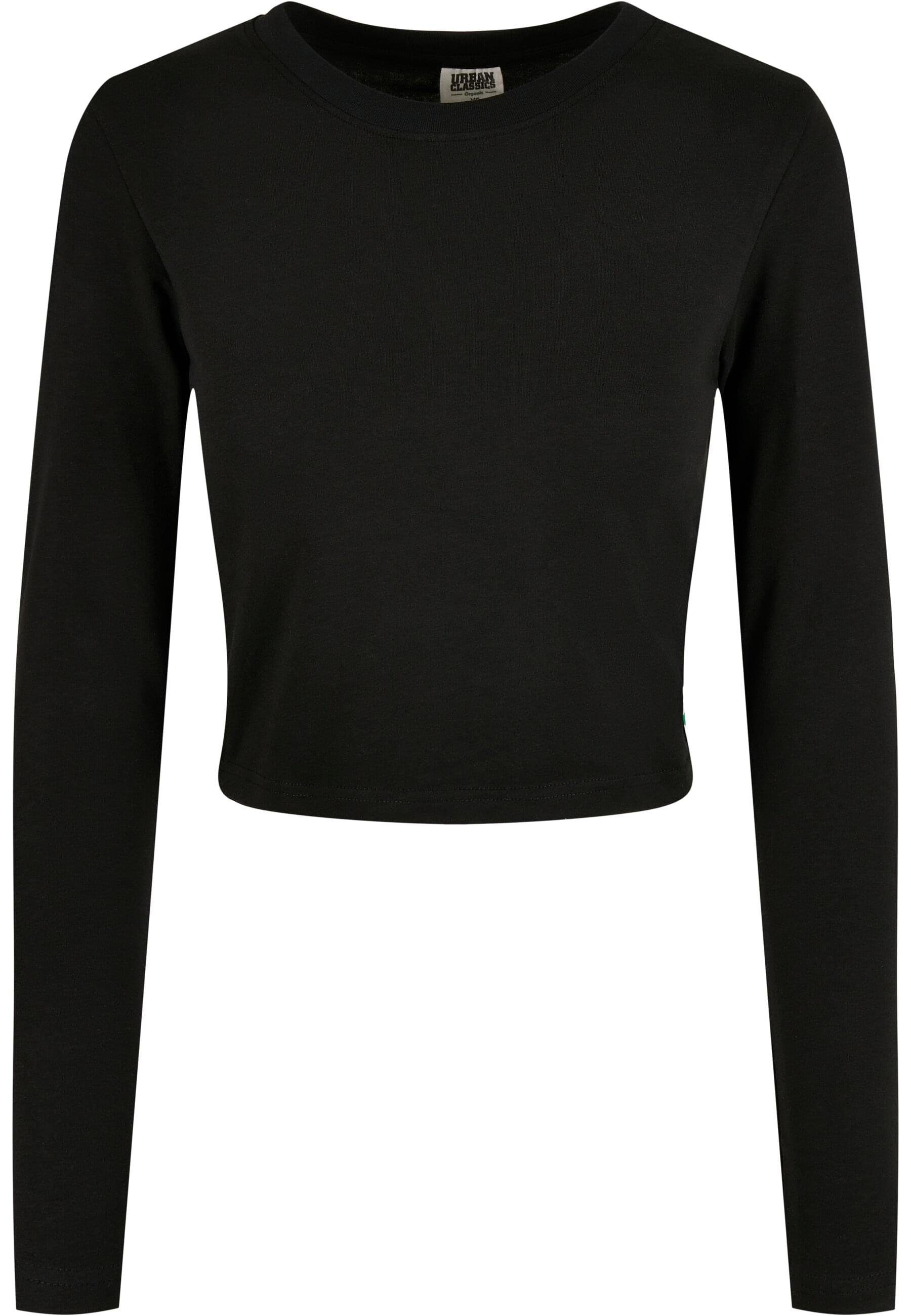 URBAN CLASSICS Langarmshirt Urban Classics Damen Ladies Organic Cropped Longsleeve (1-tlg)