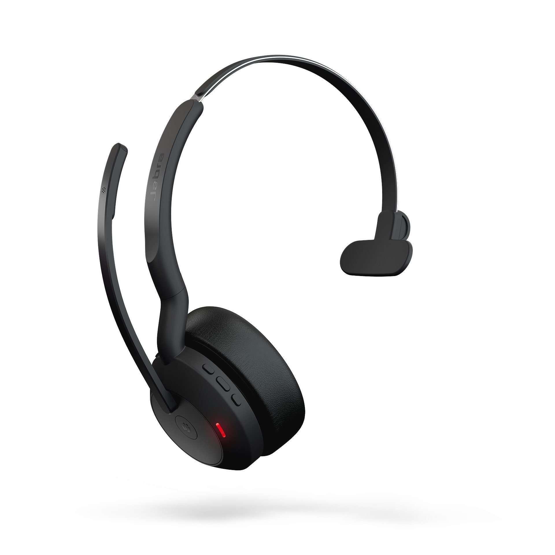 Jabra Evolve2 55 MS Kopfhörer (Active Noise Cancelling (ANC), Bluetooth, monaural USB-A)