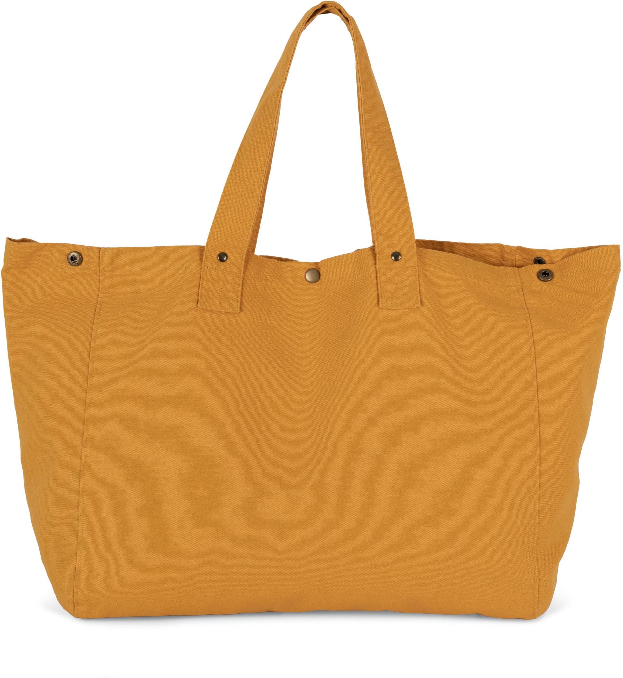 KiMOOD Einkaufsshopper Shoppingtasche aus ausgewaschener Baumwolle