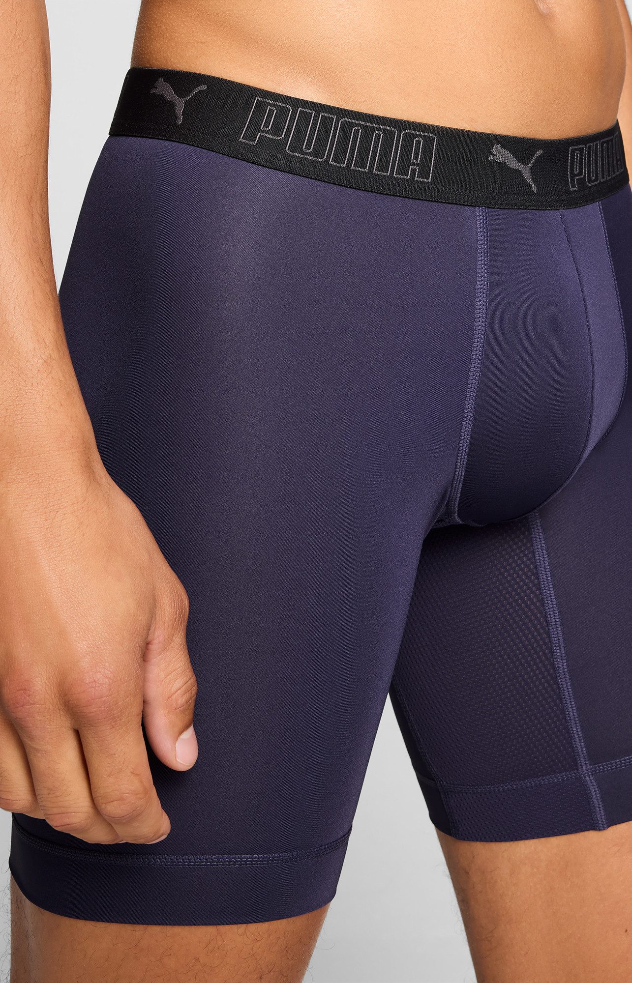 PUMA Langer Boxer PUMA MEN SPORT MICROFIBER LONG BOXERS 2P (2er Pack) mit Logo-Bund – Bild 4 von 5