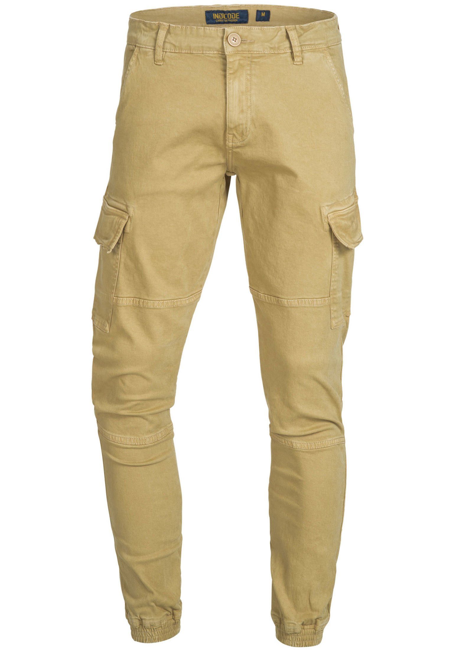 Indicode Cargohose Herren August Cargo Hose Herrenhose mit 6 Taschen günstig online kaufen