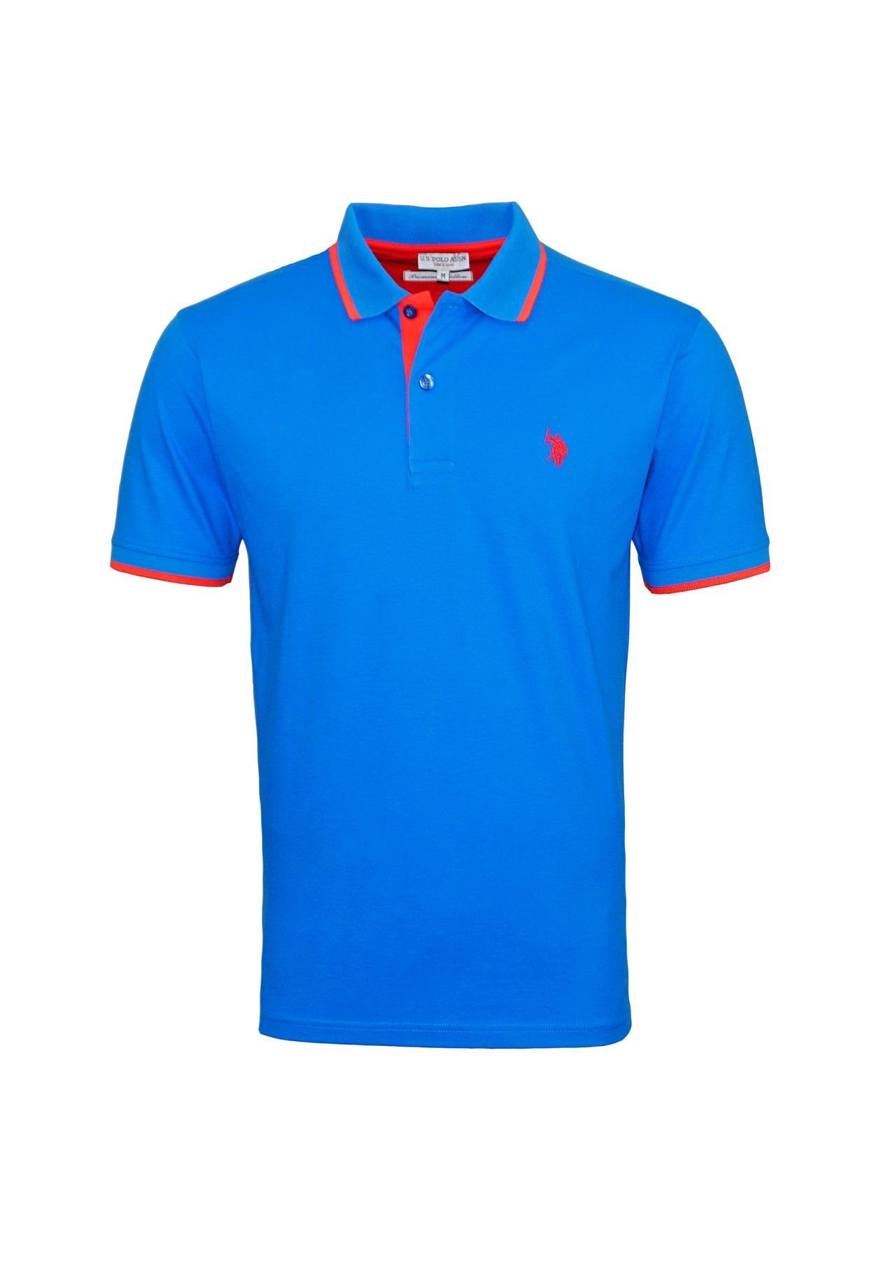 U.S. Polo Assn Poloshirt Shirt Poloshirt Fashion New Polohemd (1-tlg) blau