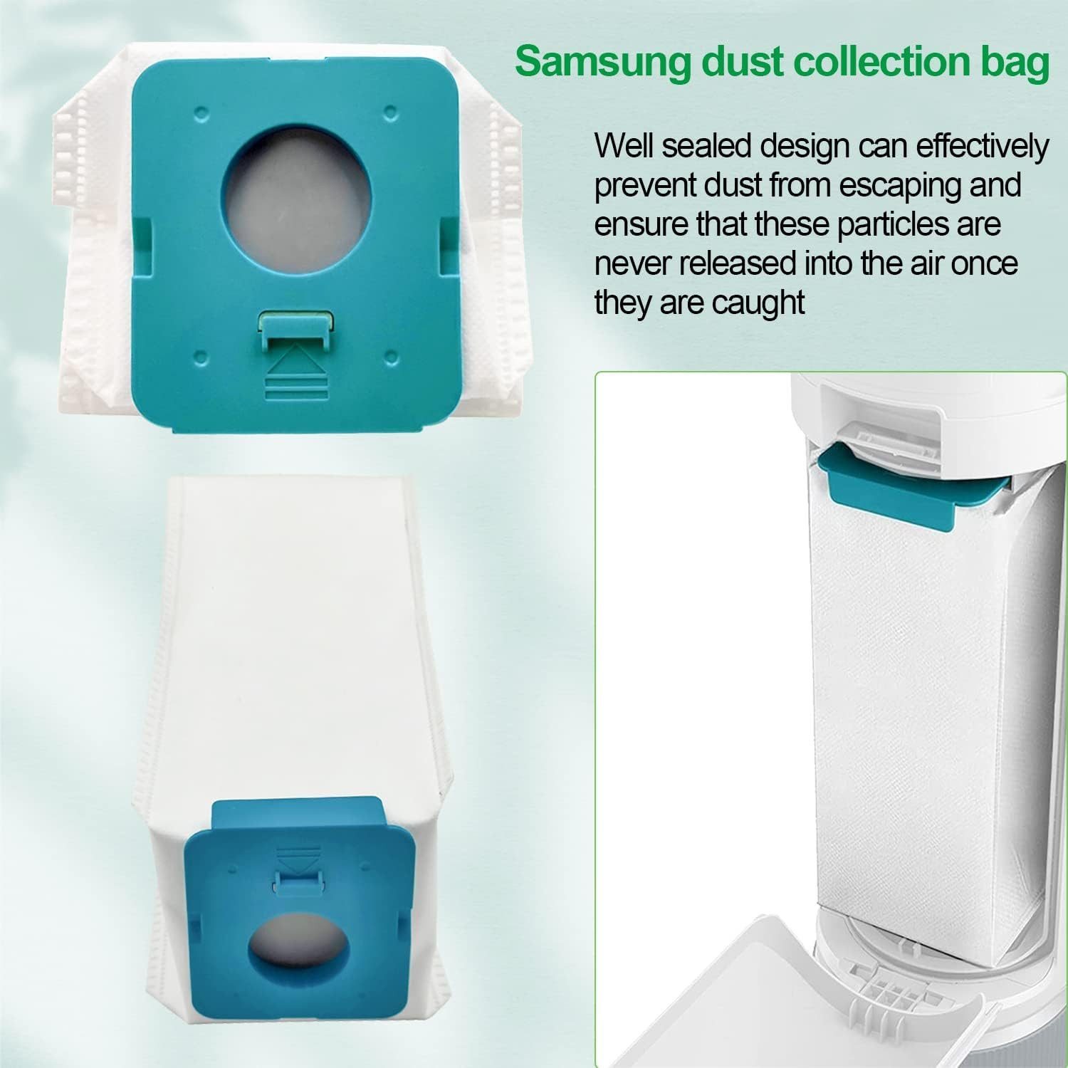 FELIXLEO Staubsaugerbeutel Staubsauger Beutel für Samsung Bespoke Jet VCA-ADB95, 6 St. – Bild 4 von 4
