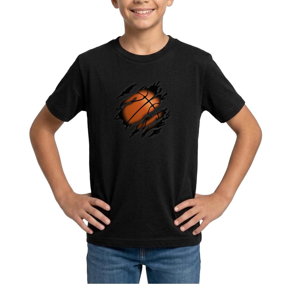 Spreadshirt T-Shirt Basketball Geschenke Ball Sport Basketball Geschenkideen Teenager T-Sh (1-tlg)