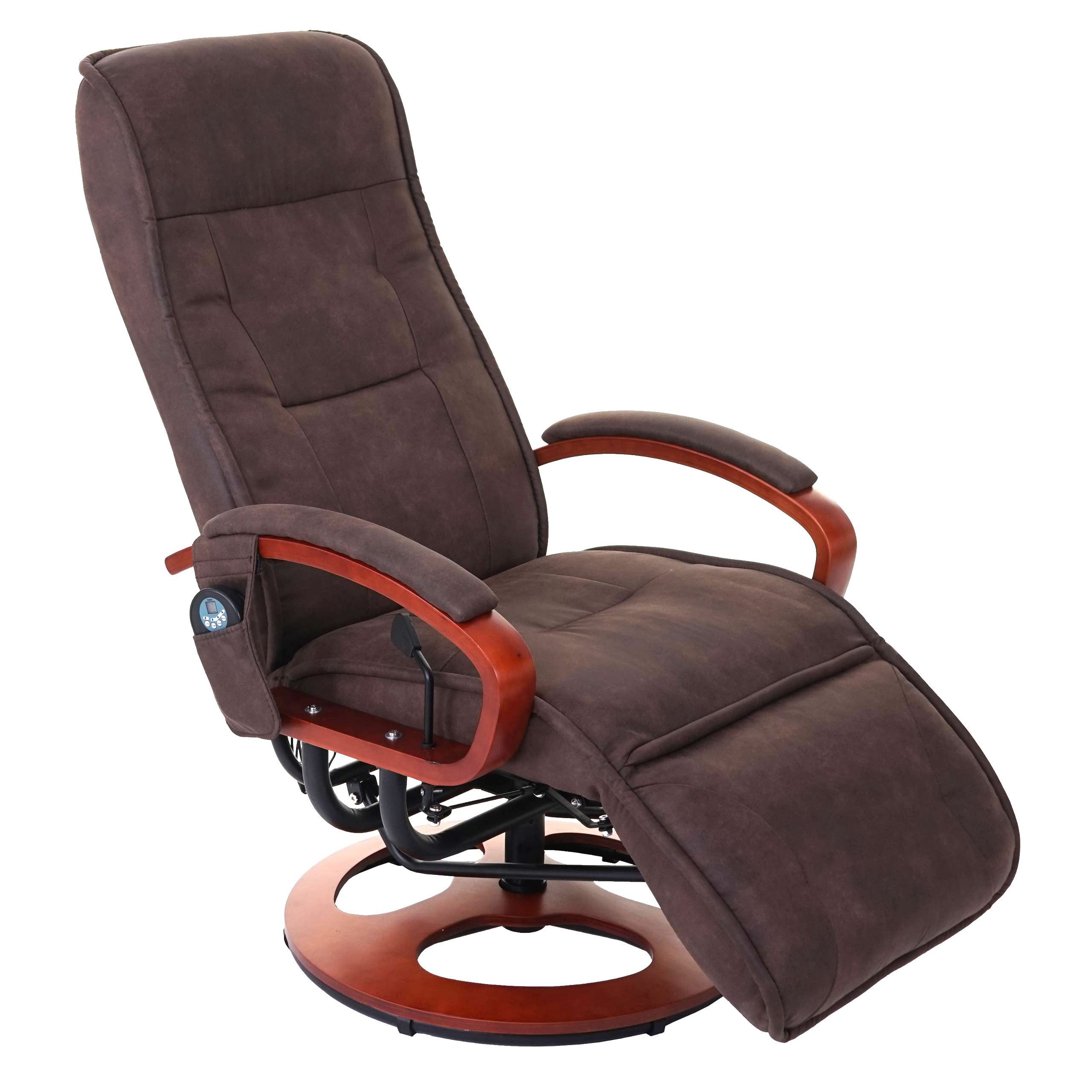 PROREGAL® Massagesessel Relaxliege ATHENE mit Massagefunktion, Bezugmaterial, Farbe, Rückenfläche verstellbar, 360° drehbar, 8-Punkt-Massage