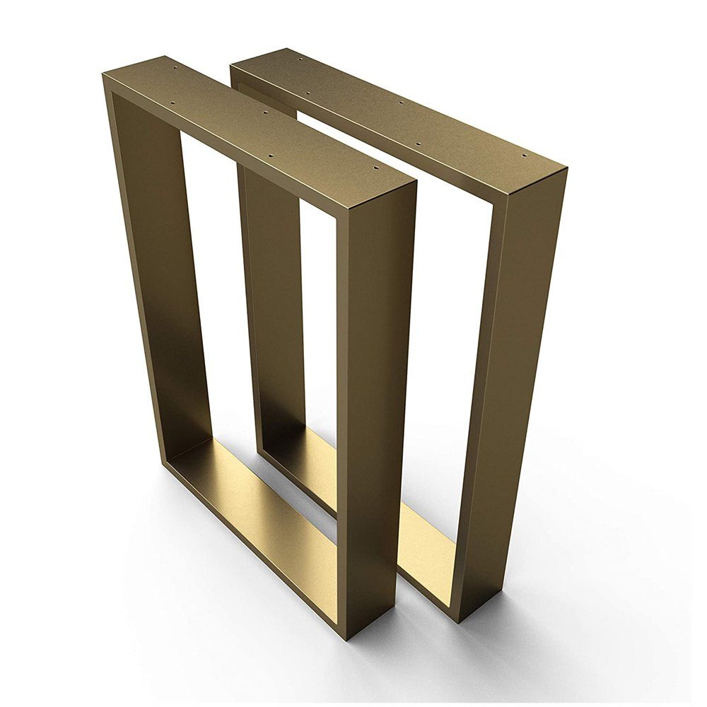 sossai® Tischgestell XXL Stahl Tischkufen 50-70cm x 72cm in Gold (2-St), Rahmen: 100mm Breit