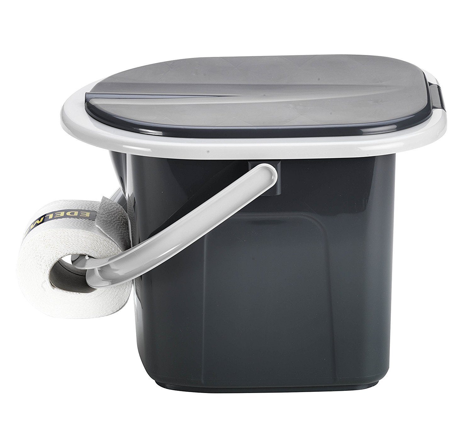 BranQ Campingtoilette 1305 Toiletteneimer, Reise WC Toilette Toiletteneimer Eimer 15,5L
