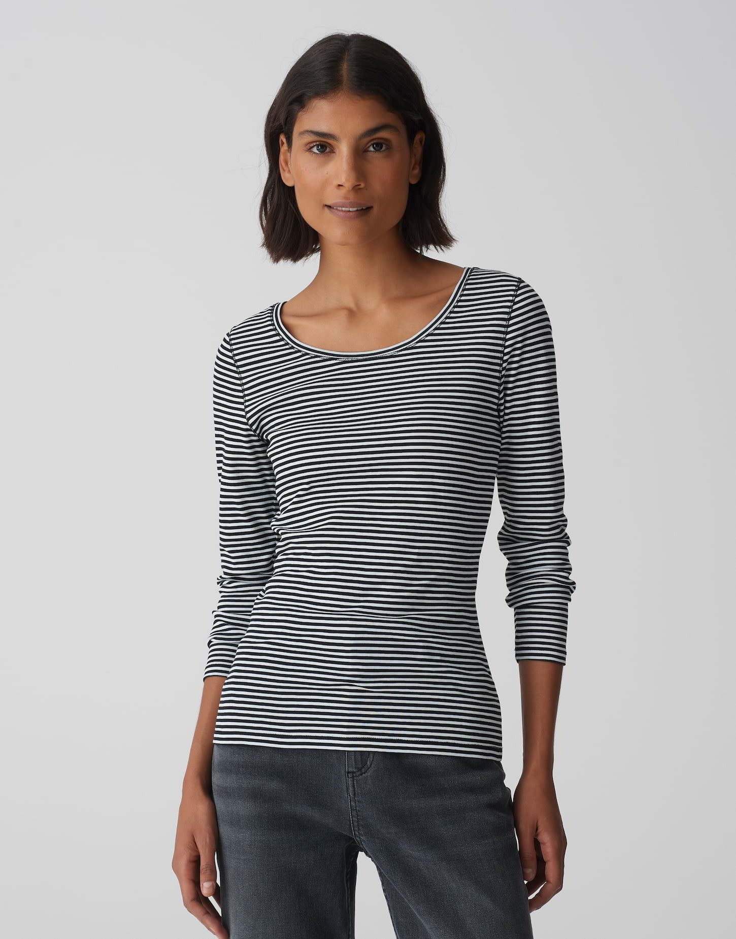 OPUS Langarmshirt Streifenshirt SOMIRA STRIPE Slim günstig online kaufen