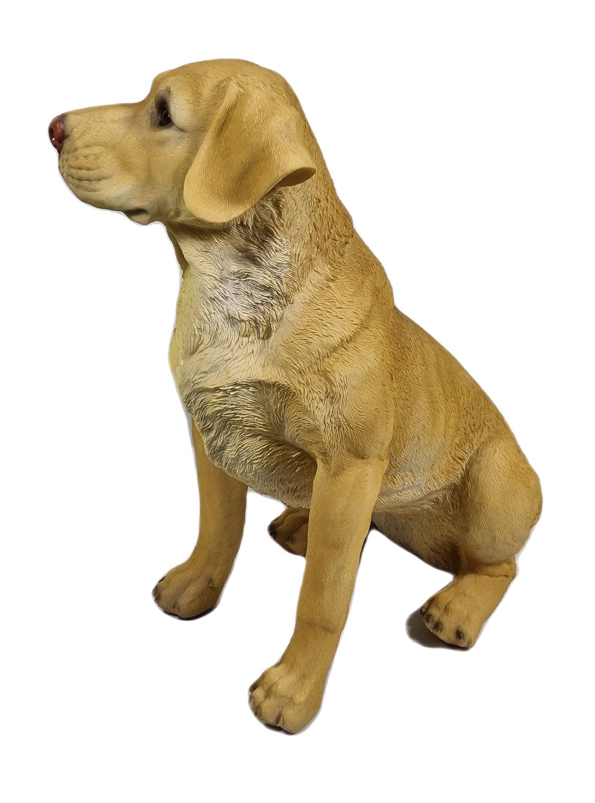 Fachhandel Plus Gartenfigur Labrador Balou, lebensecht sitzender Hund, St), (1
