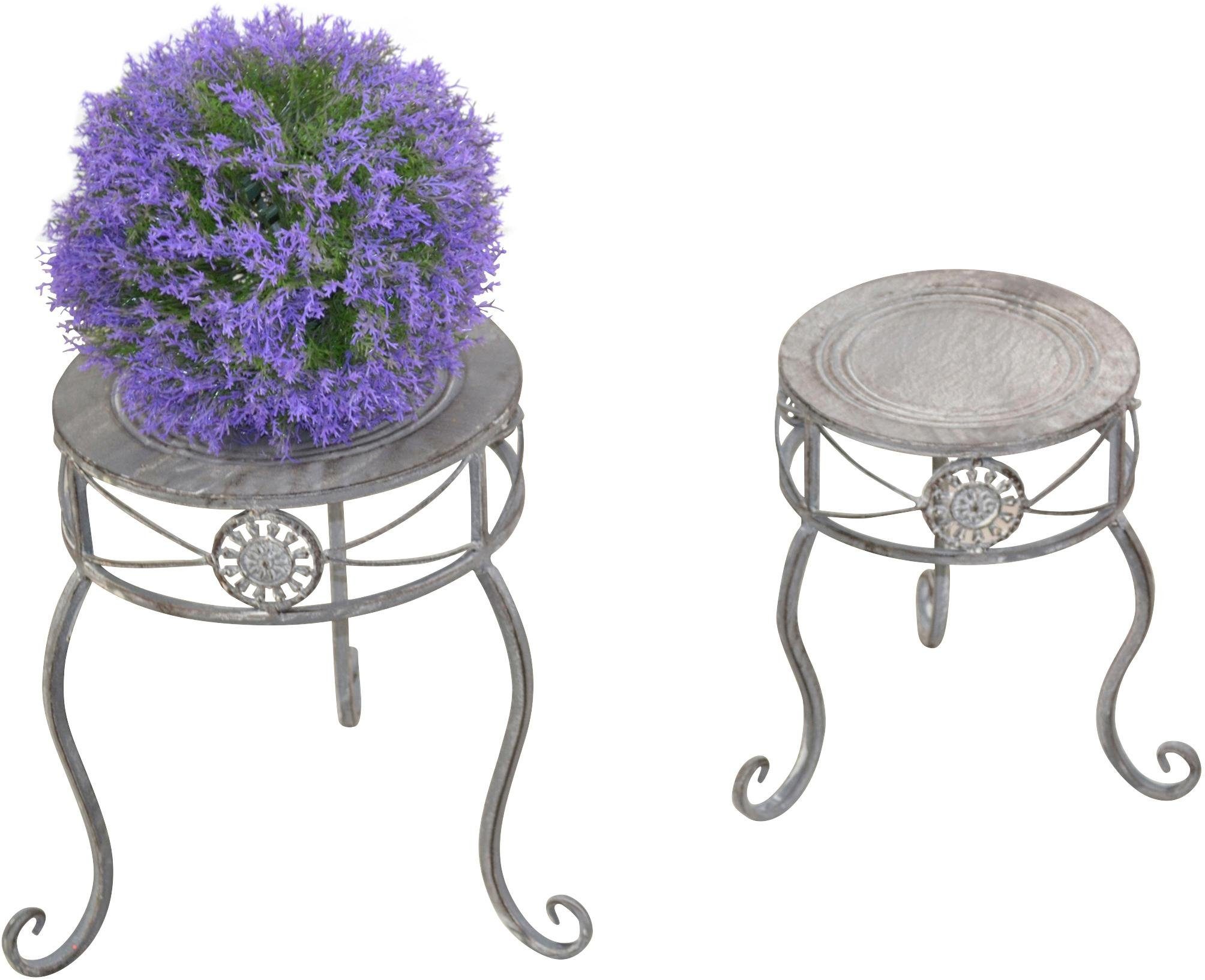 HOFMANN LIVING AND MORE Blumenhocker Blumenständer im Shabby Look (Set, 2 S günstig online kaufen