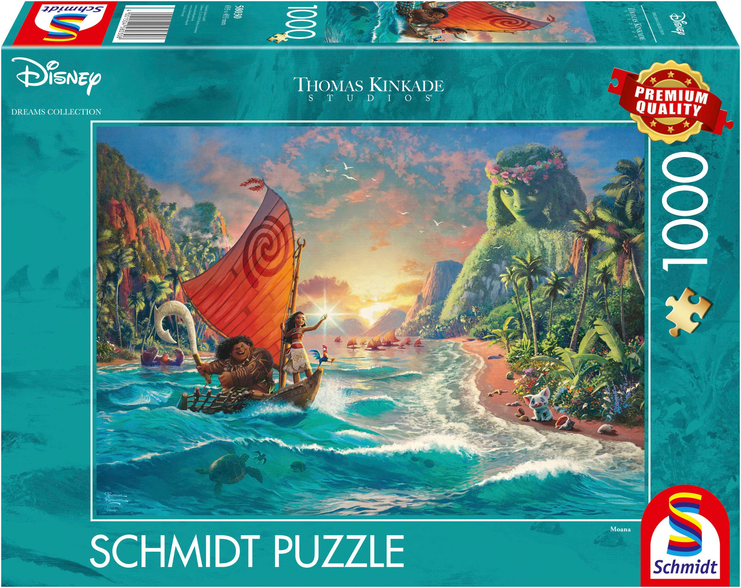 Schmidt Spiele Puzzle Disney, Vaiana Moana von Thomas Kinkade, 1000 Puzzlet günstig online kaufen