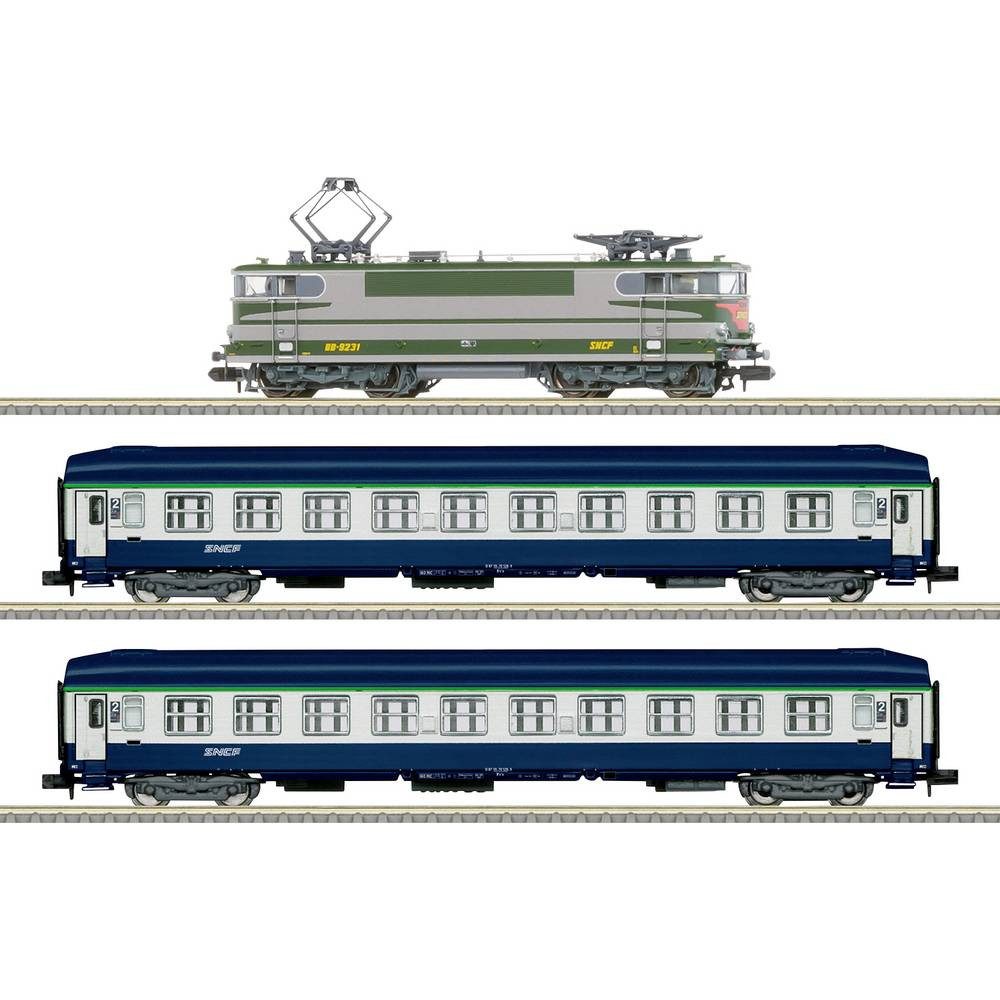 MiniTrix Modelleisenbahn Startpaket T11168 N Startpackung Personenzug SNCF