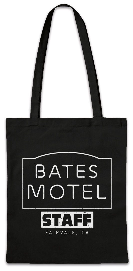 Urban Backwoods Beuteltasche Slasher Motel Staff Stofftasche Horror Norman Psycho Movie Bates (1-tlg), Halloween Costume Fasching Karneval